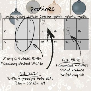 Kukněte kde se můžeme potkat v prosinci 🧡 Jak se na to tak dívám - obávám se, že příští týden budeme muset dát STOP...